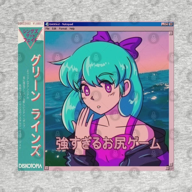 Vaporwave anime aesthetic retro vintage girl by KinseiNoHime